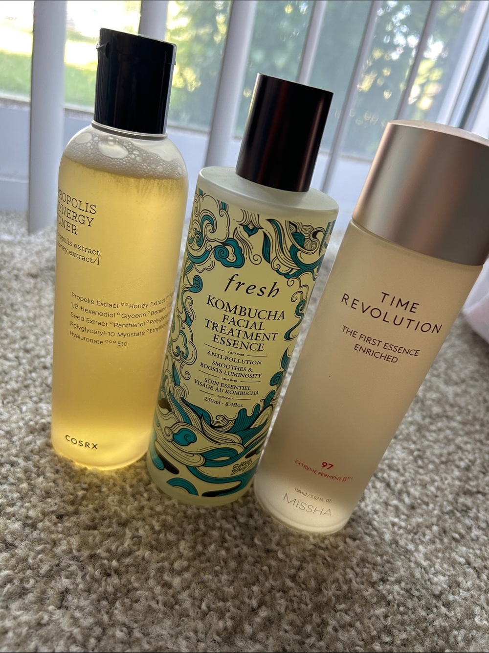 fresh Kombucha Facial Treatment Essence  + propolis cosrx plus misha time revo